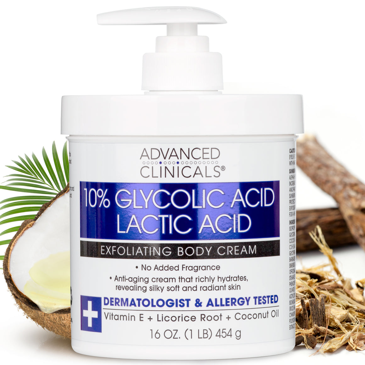 10% Glycolic Acid + Lactic Acid Exfoliating Body Cream