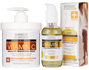 Vitamin C Body Cream + Body Oil Bundle