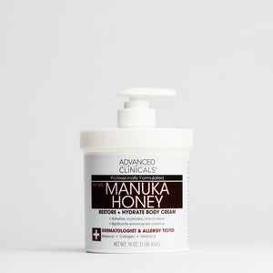 Crème hydratante pour le corps peau sèche au miel de Manuka