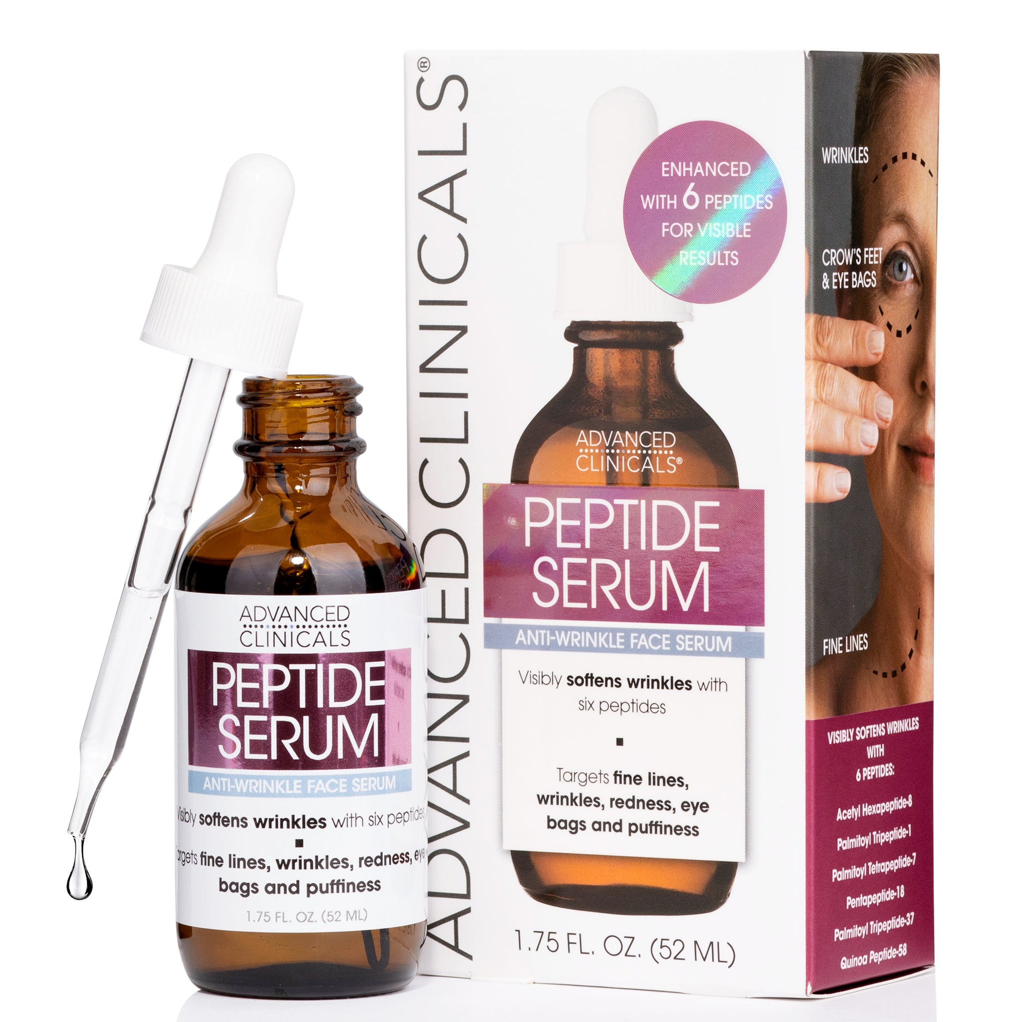 Peptide 6X Anti-Wrinkle Facial Serum - Advanced Clinicals