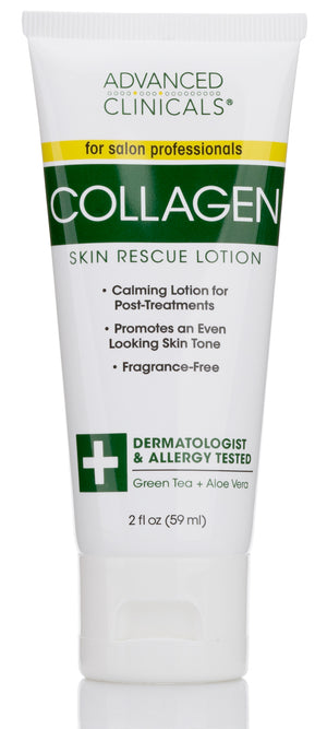 Collagen Skin Rescue Lotion, 16oz + 2oz Travel Size (No Added Fragrance)