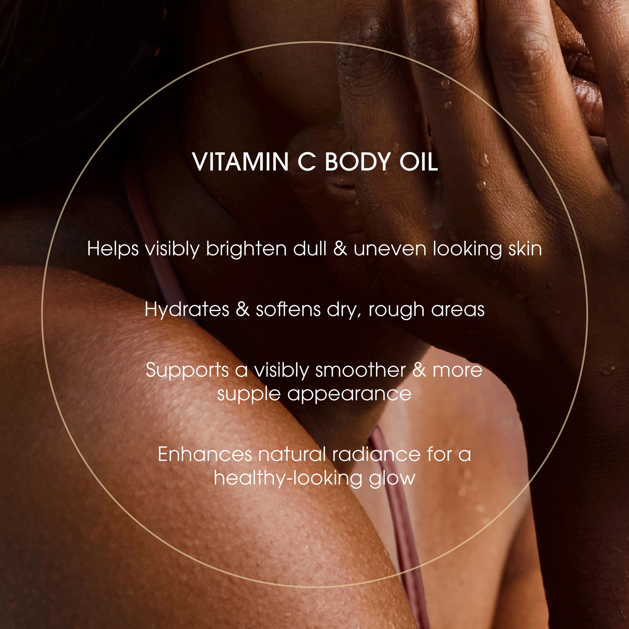 Huile corporelle éclaircissante à la vitamine C
