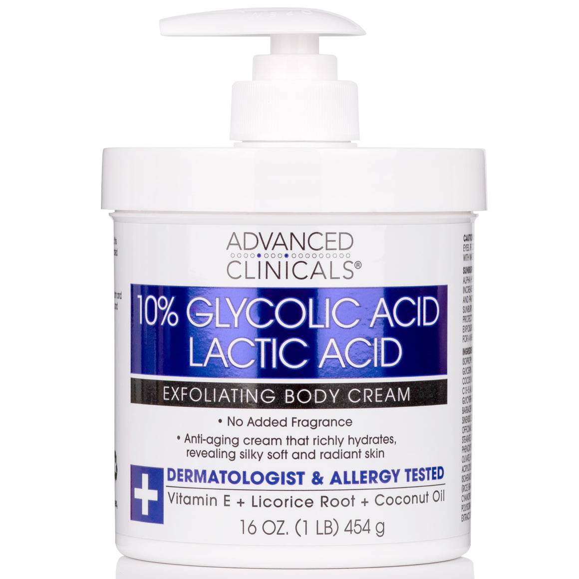 10% Glycolic Acid + Lactic Acid Body Cream