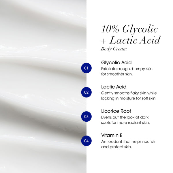 10% Glycolic + Lactic Acid Body Cream - Advanced Clinicals