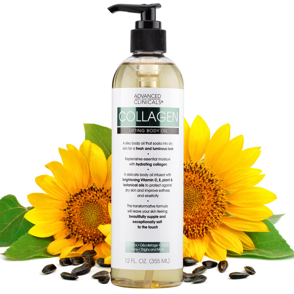 Collagen + Vitamin E Lifting Body Oil, Large 12 Fl Oz Advanced Clinicals
