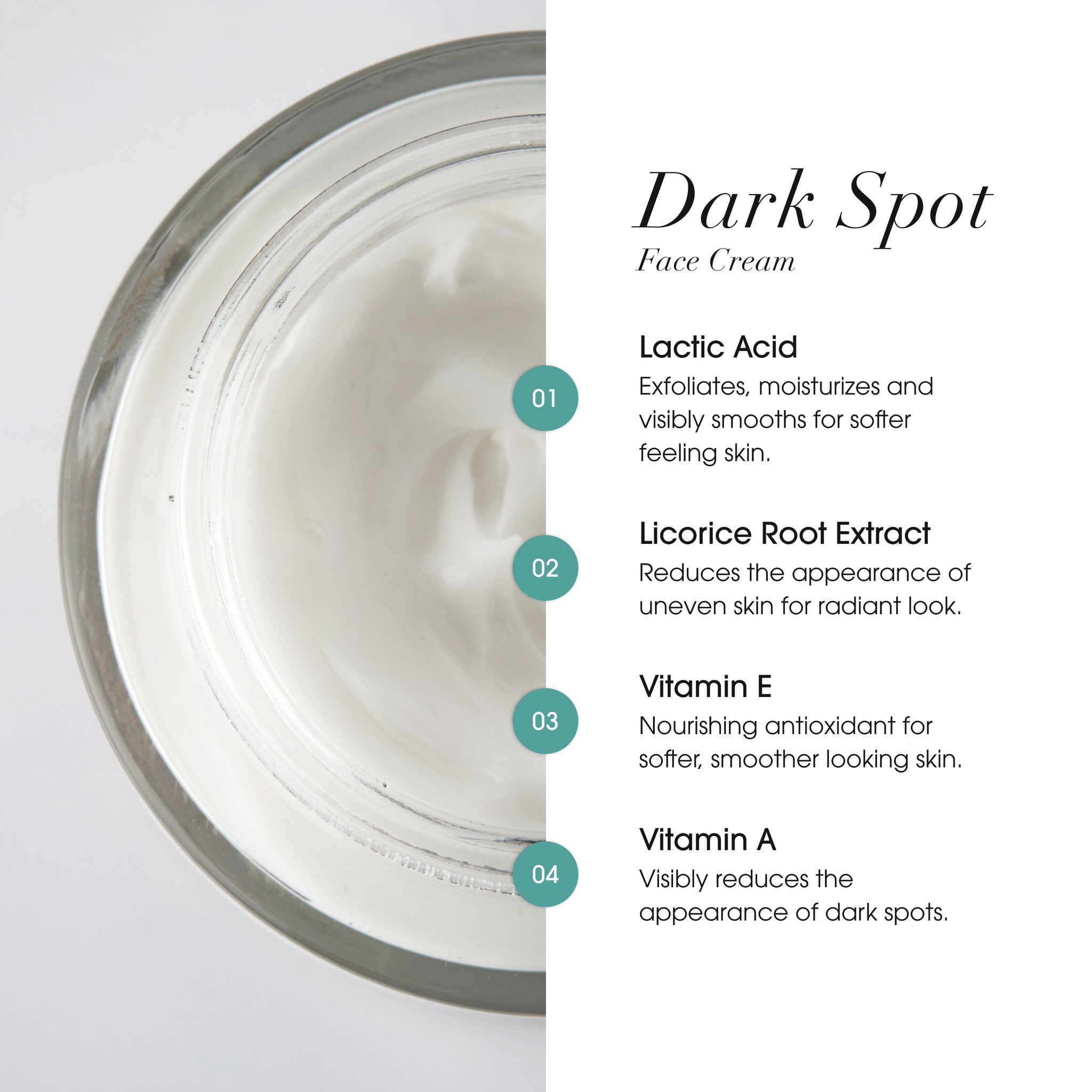 Crème éclaircissante pour le visage contre les taches brunes 2 Fl Oz