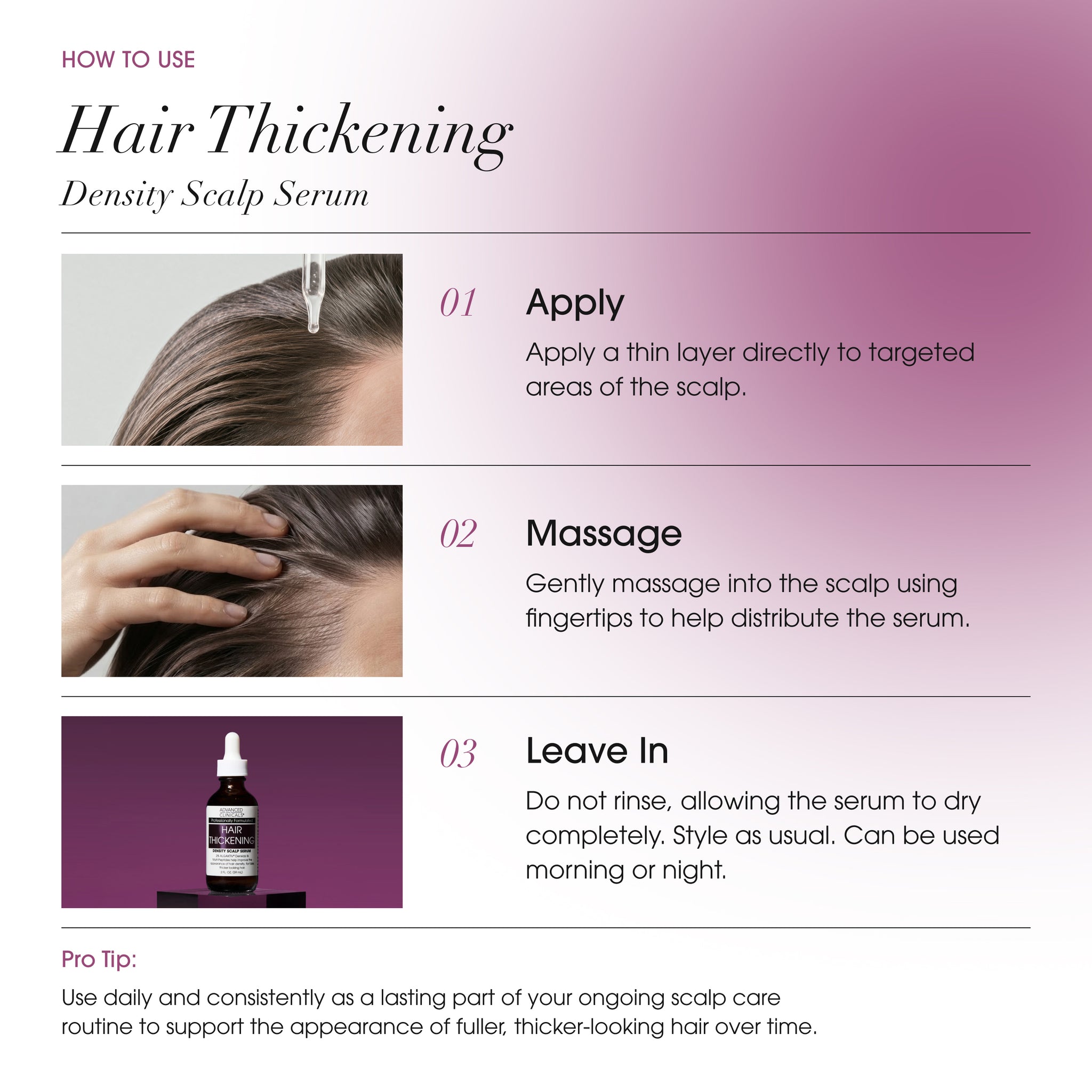Hair Thickening Density Scalp Serum