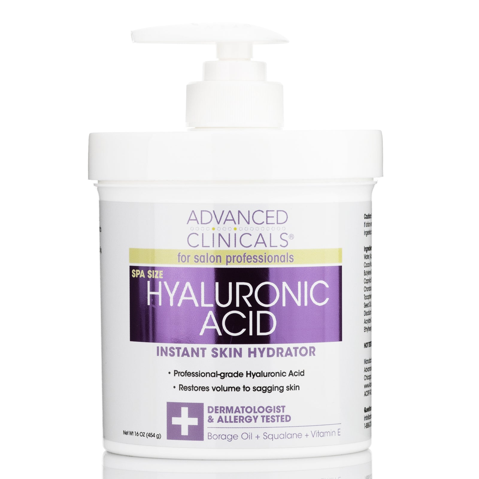 Hyaluronic Acid AntiAging Body Cream Advanced Clinicals