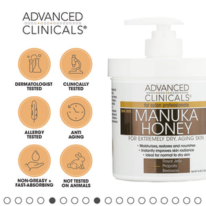 Manuka Honey Dry Skin Body Moisturizer Cream