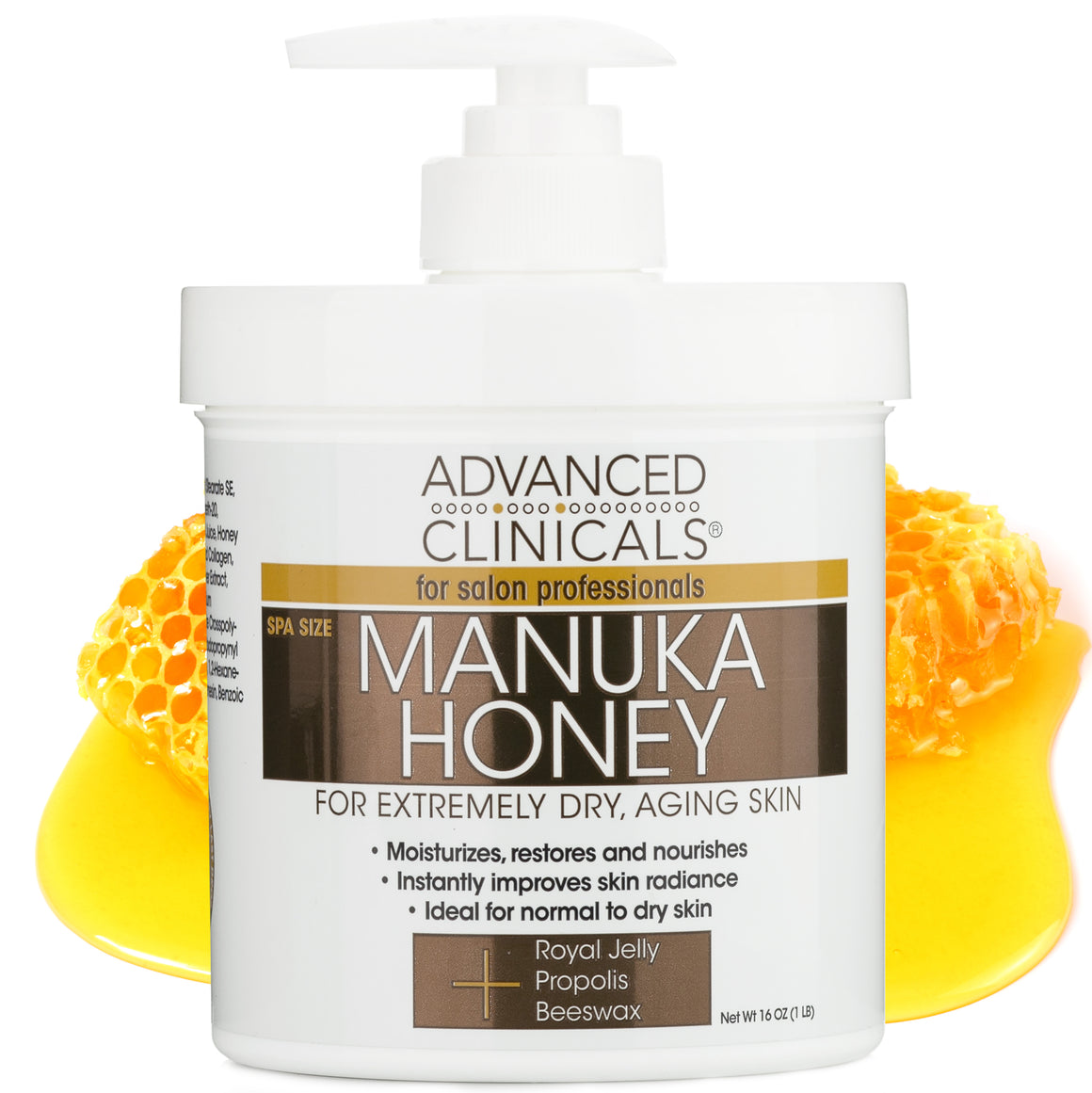 Crème hydratante pour le corps peau sèche au miel de Manuka