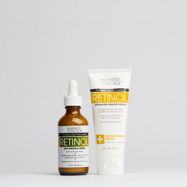 Retinol Travel Body Cream + Serum Bundle - Advanced Clinicals